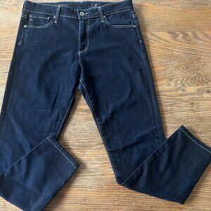 AG Adriano Goldschmied Farrah Skinny Ankle Jeans Dark Wash Size 28R